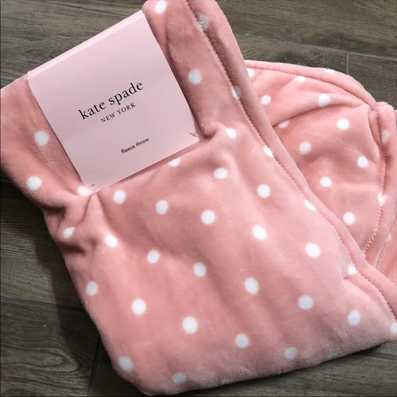 kate spade Other - 🛍🛍SOLD Kate Spade ♠️ fleece throw dusty pink
